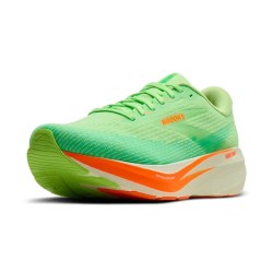 Brooks Ghost Amp Męski Limonkowo-Czerwony | Azyl Biegacza