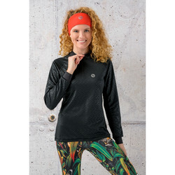 Nessi Sportswear Sweatshirt Shiny Black 2 (women's) - running sweatshirt