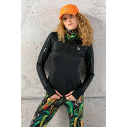 Nessi Sportswear Training Sweatshirt Shiny Black 2 W - running sweatshirt
