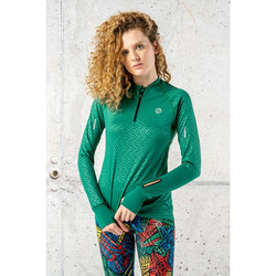 Nessi Sportswear Training Sweatshirt Shiny Green 2 W - running sweatshirt