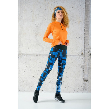 Nessi Sportswear High-Waist Leggings 4K ULTRA HD KRADO NAVY BLUE (women's) - running leggings