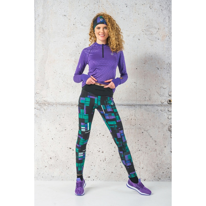 Nessi Sportswear High-Waist Leggings 4K ULTRA HD KRADO Purple (women's) - running leggings