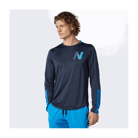 New Balance T-shirt Printed Fast Flight (men's) - running shirt